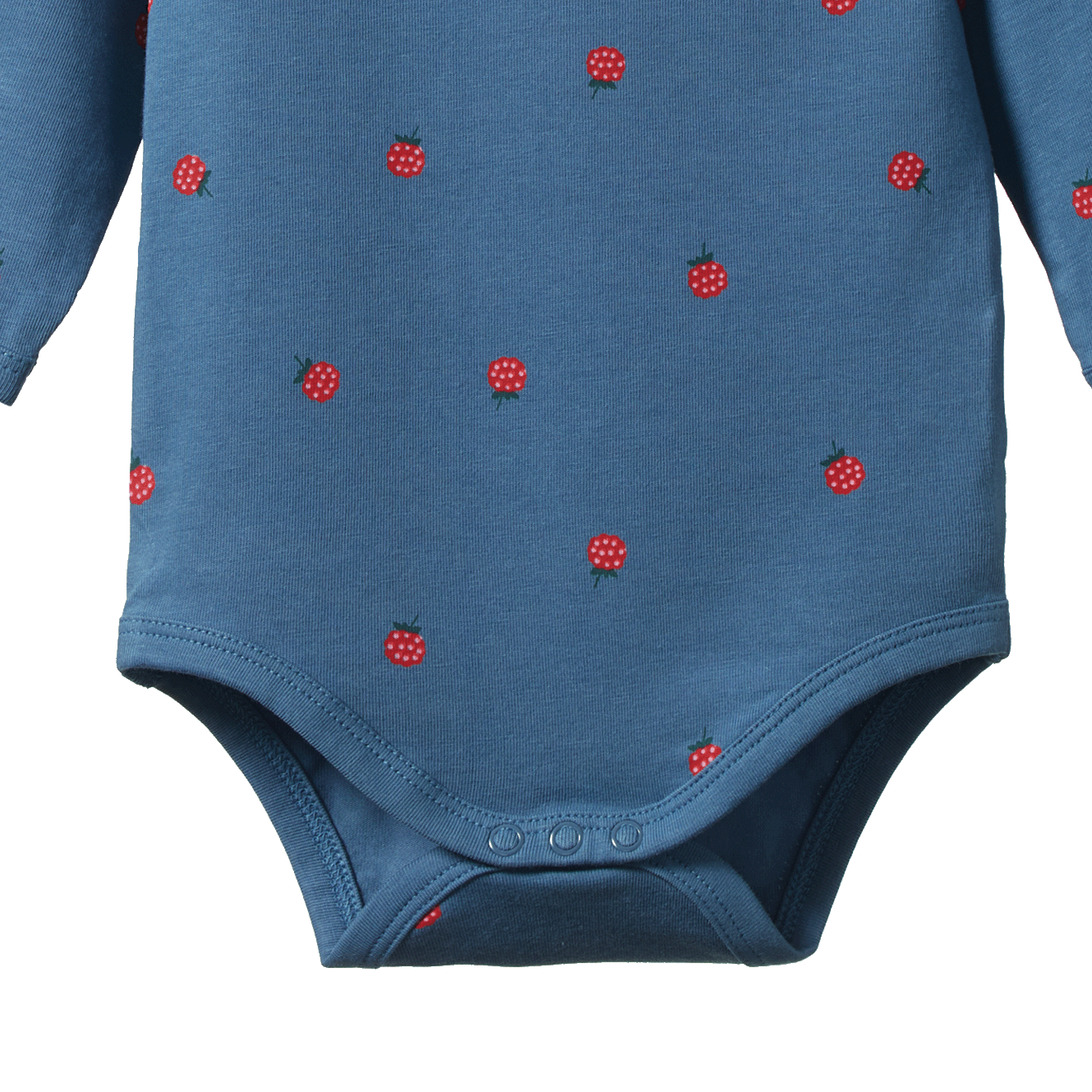 STRETCH JERSEY L/S BODYSUIT | Raspberry Blue Print-Extra Img - 1