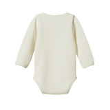 HENLEY L/S BODYSUIT WAFFLE | Natural-Web-hover