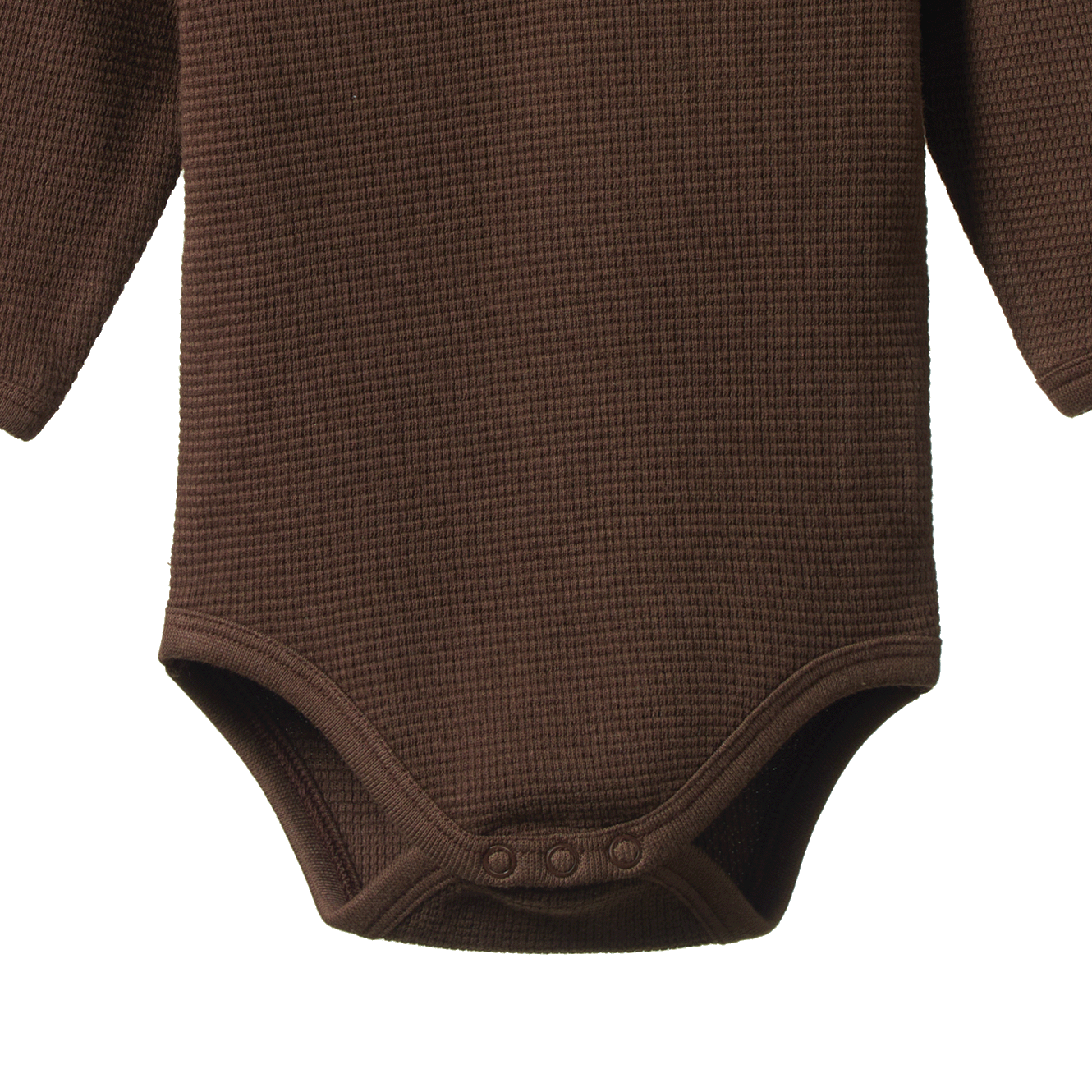 HENLEY L/S BODYSUIT WAFFLE | Pinecone-Extra Img - 1