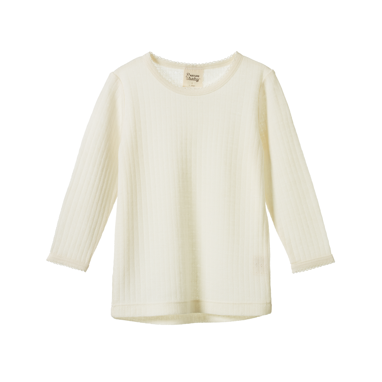 MER ESS L/S CLOUD TEE POINTELLE | Natural-Web-front