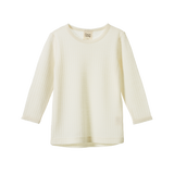 MER ESS L/S CLOUD TEE POINTELLE | Natural-Web-front