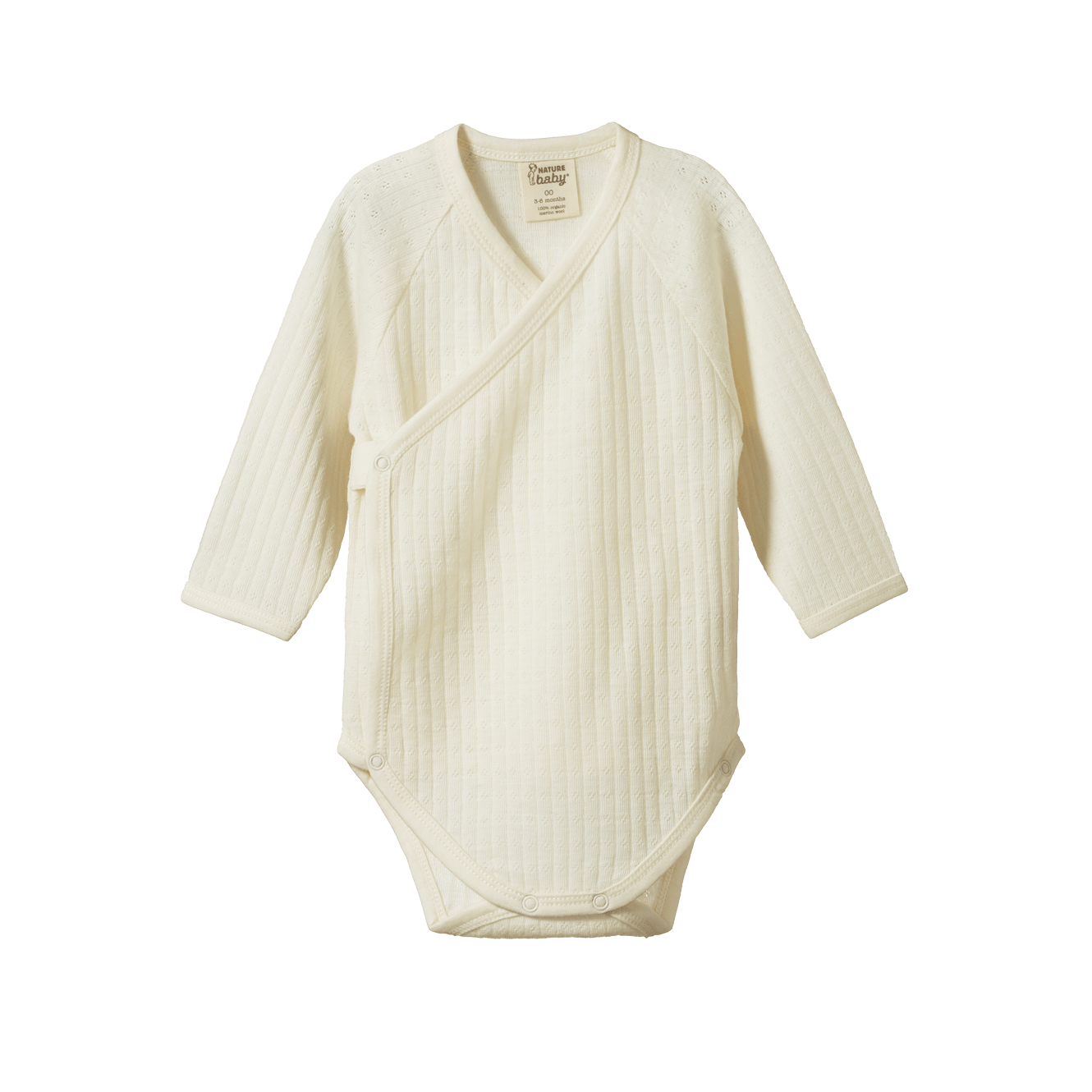 MER ESS L/S KIMONO BODYSUIT POINTELLE | Natural-Web-front