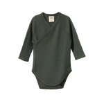 MER ESS L/S KIMONO BODYSUIT POINTELLE | Thyme-Web-front